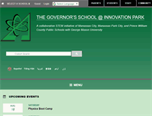 Tablet Screenshot of governor.schools.pwcs.edu